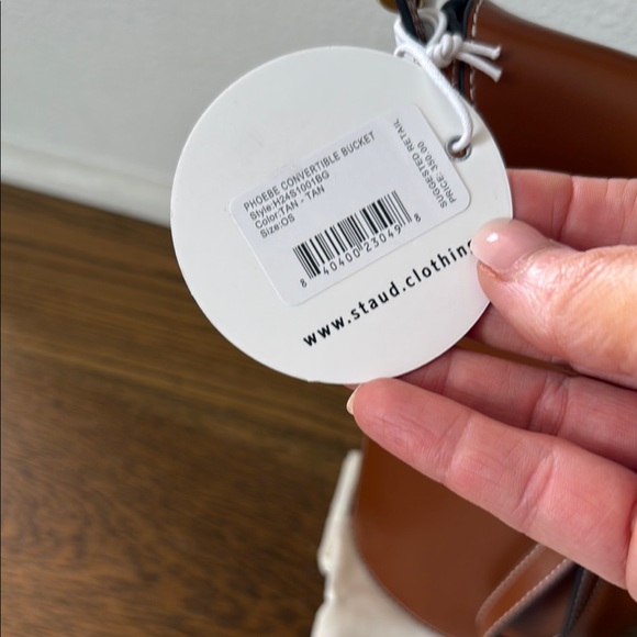 Staud Phoebe Convertible Leather Bucket Bag - Picture 2 of 8